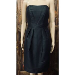 Alfred Sung Dupioni Black Bow Homecoming Wedding Cocktail Dress Sz 2